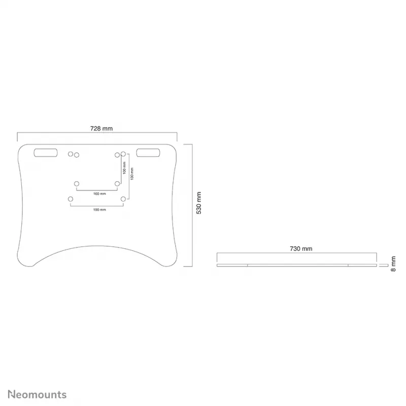 Neomounts PLASMA-M2500FPLATE Floor plate