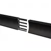 Mounting rail B-TECH BT8390-100/B V2 – aluminium, black, 1000 mm length, 30 mm depth