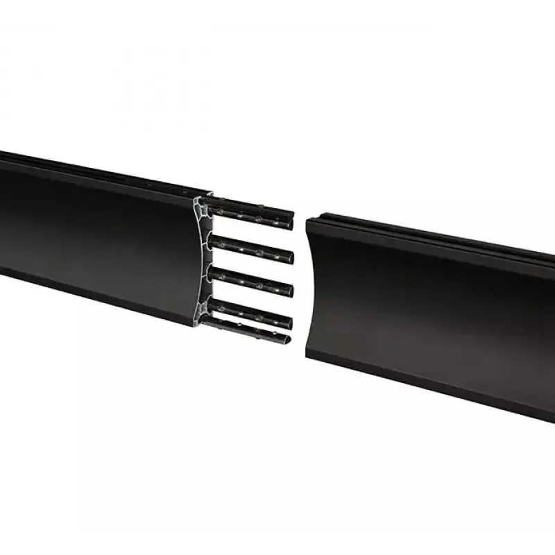 Mounting rail B-TECH BT8390-100/B V2 – aluminium, black, 1000 mm length, 30 mm depth