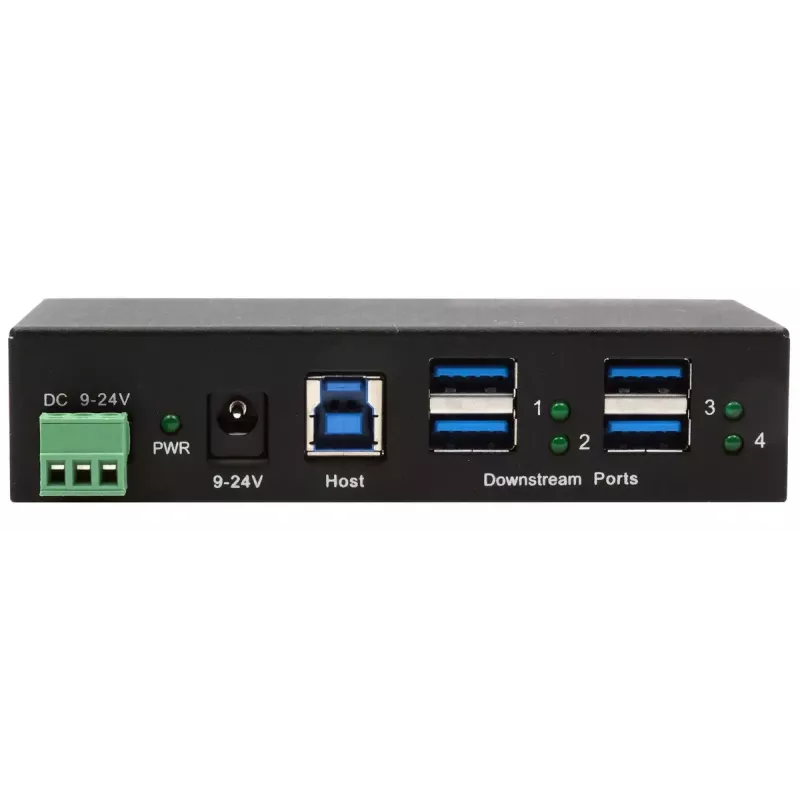 EXSYS EX-11244HMS USB Hub 3.2 Gen 1 Type-B 5000 Mbit/s Black
