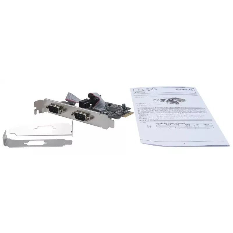 Internal Serial Adapter EXSYS EX-46012 PCIe Male ASIX MCS9901CV-CC
