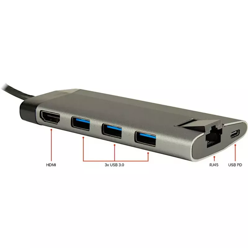 Inter-Tech Argus GDC-802 USB-C Docking Station, 1x HDMI