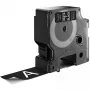 DYMO Authentic D1 Labels | 24mm x 7m Roll | White Print on Black | Self-Adhesive Labels for LabelManager Label Printers