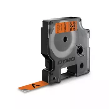 DYMO Authentic D1 Durable Labels | Black Print on Orange Tape | 12 mm x 3 m | High-Performance Label Tape for LabelManager Label Makers