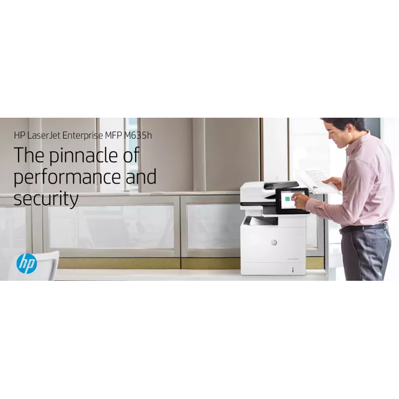 HP LaserJet Enterprise MFP M635h, Laser, Mono printing, 1200 x 1200 DPI, Mono copying, A4, Black, White