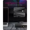 ICY BOX DockingStation 17-in-1, six video output, Wired, USB 3.2 Gen 2 (3.1 Gen 2) Type-C, 140 W, 3.5 mm, 10,100,1000,2500 Mbit/s, Black