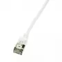 Networking Cable LogiLink CQ9011S RJ-45 Cat6a 0.3m White