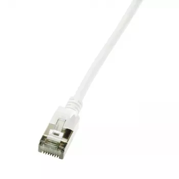 Networking cable LogiLink Ultraflex SlimLine RJ-45 Cat6a 1 m White