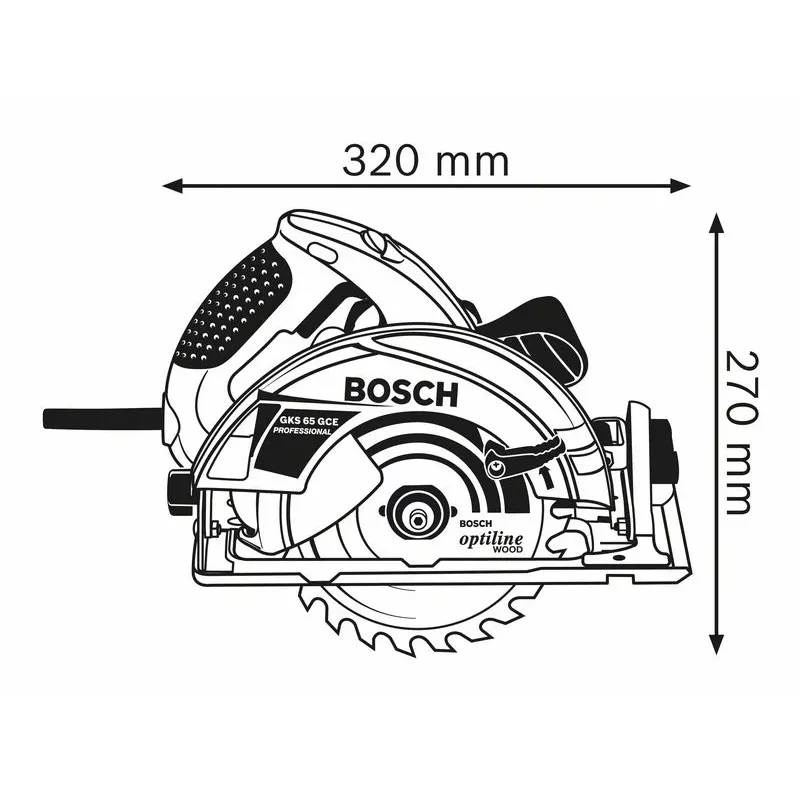 Bosch 0 601 668 900 portable circular saw 19 cm 5000 RPM 1800 W