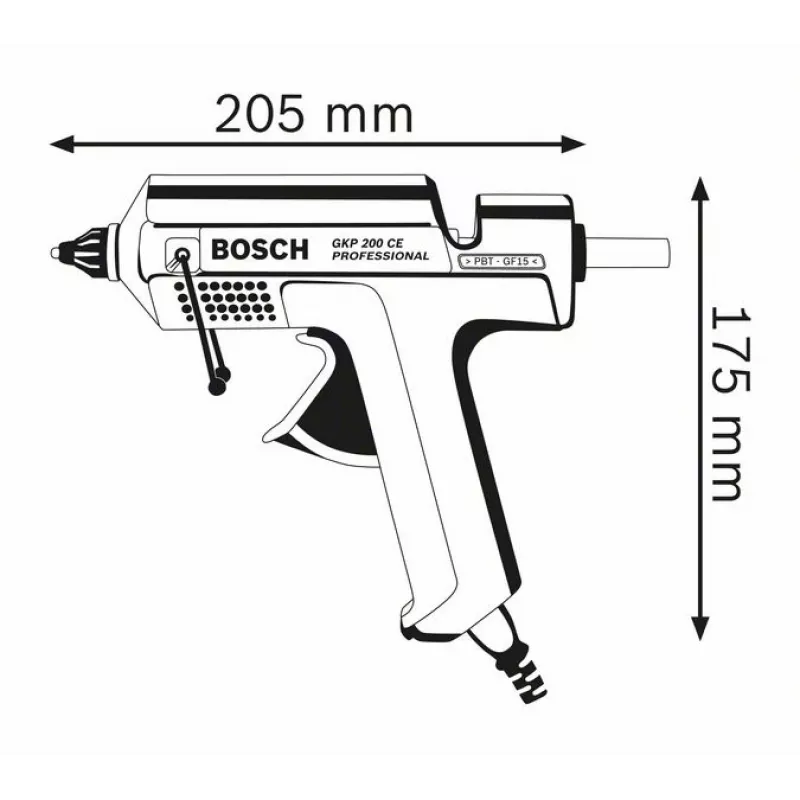 Bosch GKP 200 CE Hot glue gun Blue 500 W