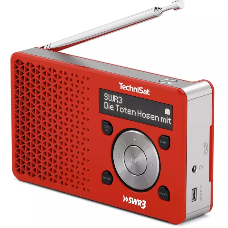 Personal Radio TechniSat DigitRadio 1 Red White