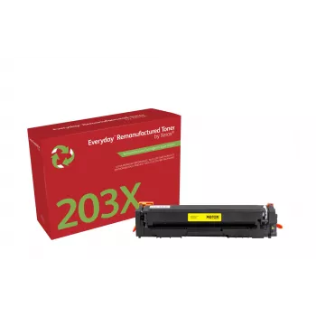 Everyday™ Yellow Remanufactured Toner by Xerox compatible with HP 203X (CF542X), High capacity