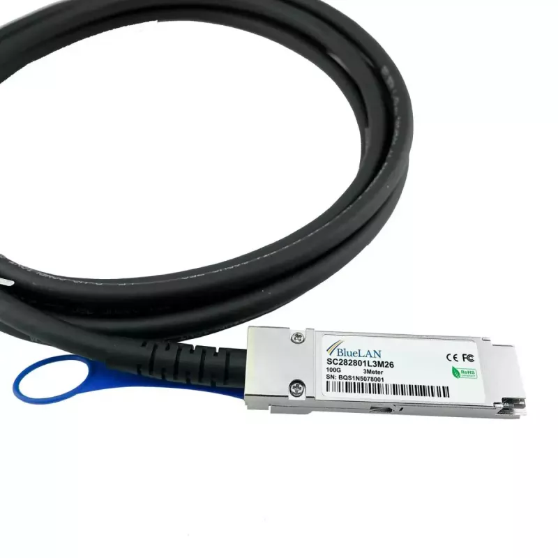 InfiniBand/fibre optic cable BlueOptics 00CKM-BL 1 m QSFP28