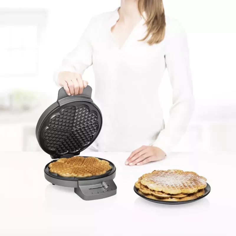 Waffle Iron Princess 01.132380.01.001 5 Heart Waffles 1200W Stainless Steel