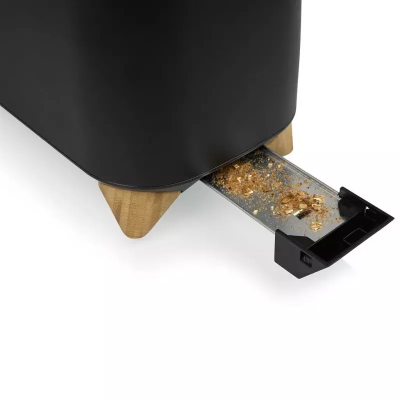 Toaster Princess 142361 2 slice 1000 W Black Silver Wood