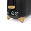 Toaster Princess 142361 2 slice 1000 W Black Silver Wood
