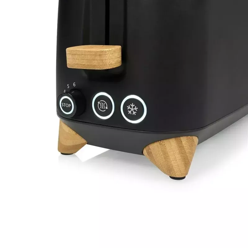 Toaster Princess 142361 2 slice 1000 W Black Silver Wood