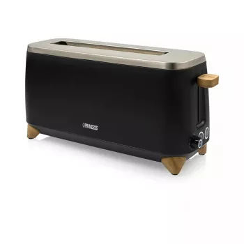 Toaster Princess 142361 2 slice 1000 W Black Silver Wood