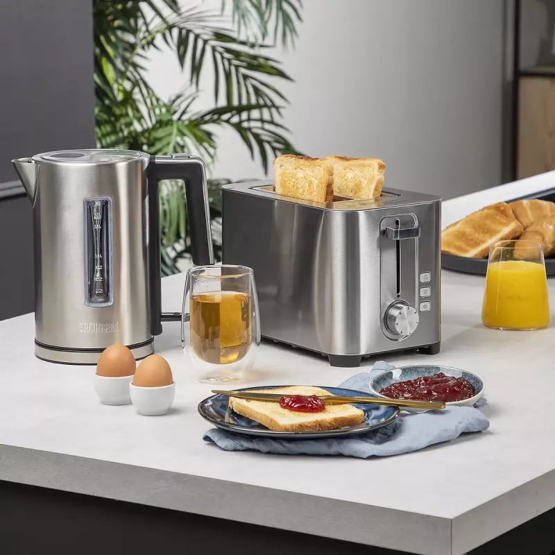 Toaster Princess 01.142400.01.001 2 Slice Stainless Steel 850W