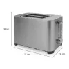 Toaster Princess 01.142400.01.001 2 Slice Stainless Steel 850W
