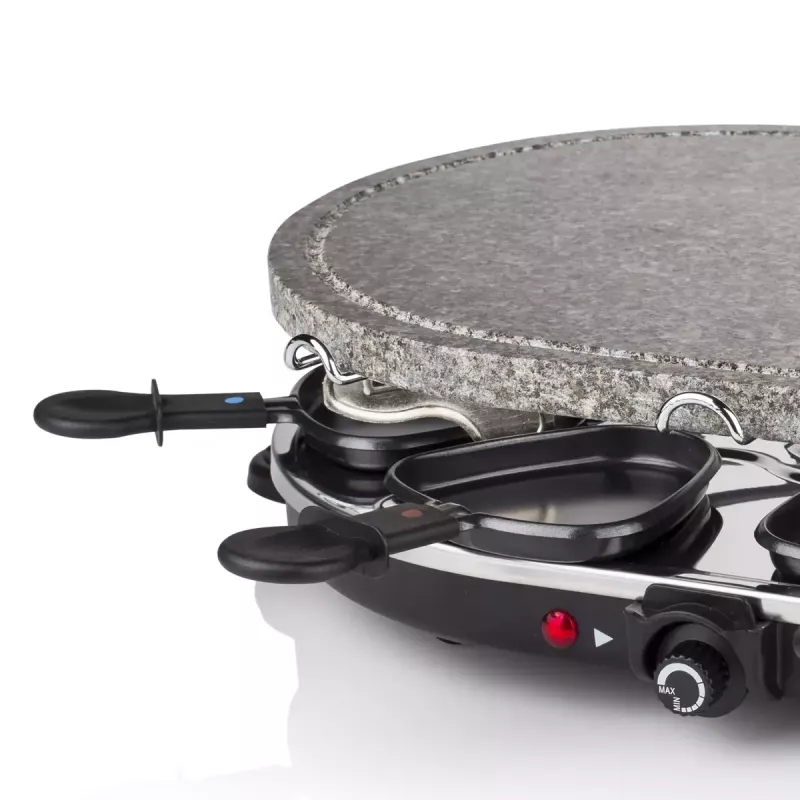 Princess 162720 Raclette 8 Oval Stone Grill Party 1200W 8 pans