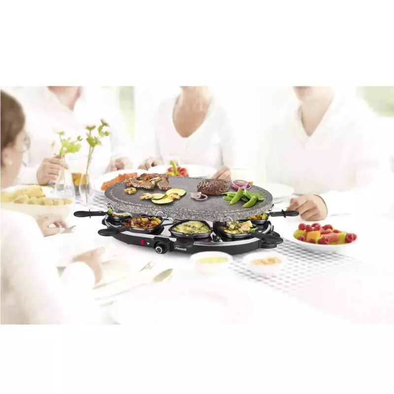 Princess 162720 Raclette 8 Oval Stone Grill Party 1200W 8 pans