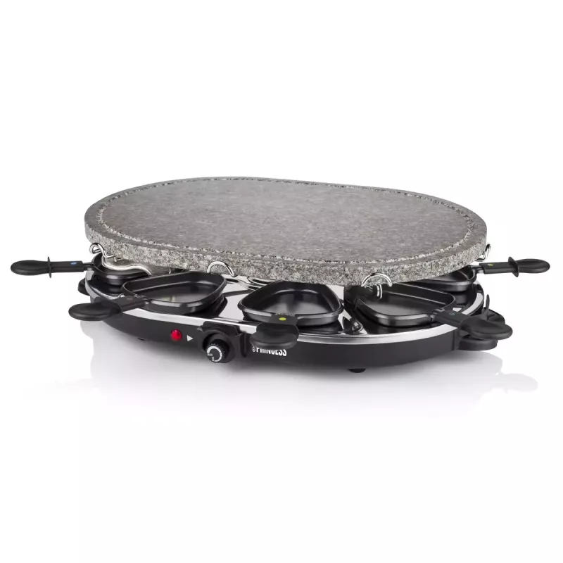 Princess 162720 Raclette 8 Oval Stone Grill Party 1200W 8 pans