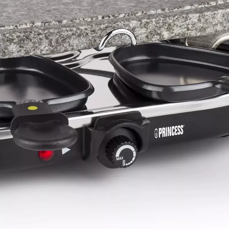Princess 162720 Raclette 8 Oval Stone Grill Party 1200W 8 pans
