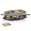 Princess 162720 Raclette 8 Oval Stone Grill Party 1200W 8 pans