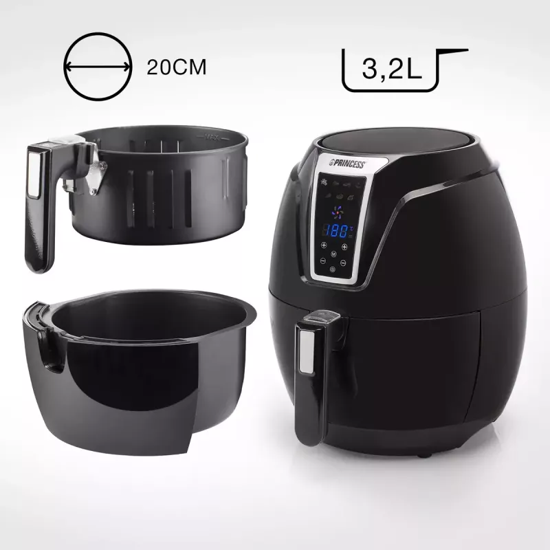 Princess 182021 Digital XL Air Fryer, 3.2 L