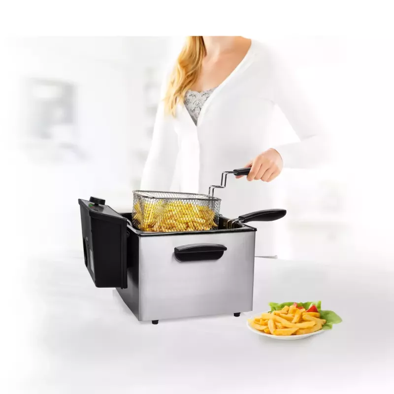 Deep fryer Princess 01.185000.01.001 5L 3270W Black Stainless Steel