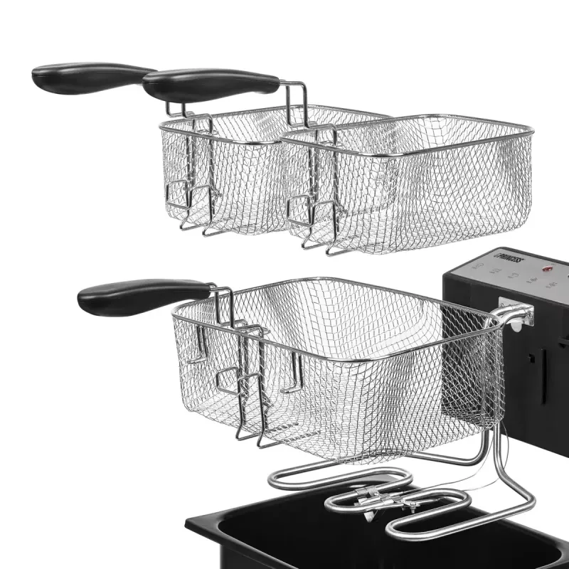 Deep fryer Princess 01.185000.01.001 5L 3270W Black Stainless Steel