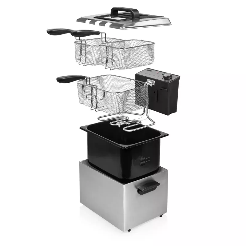 Deep fryer Princess 01.185000.01.001 5L 3270W Black Stainless Steel
