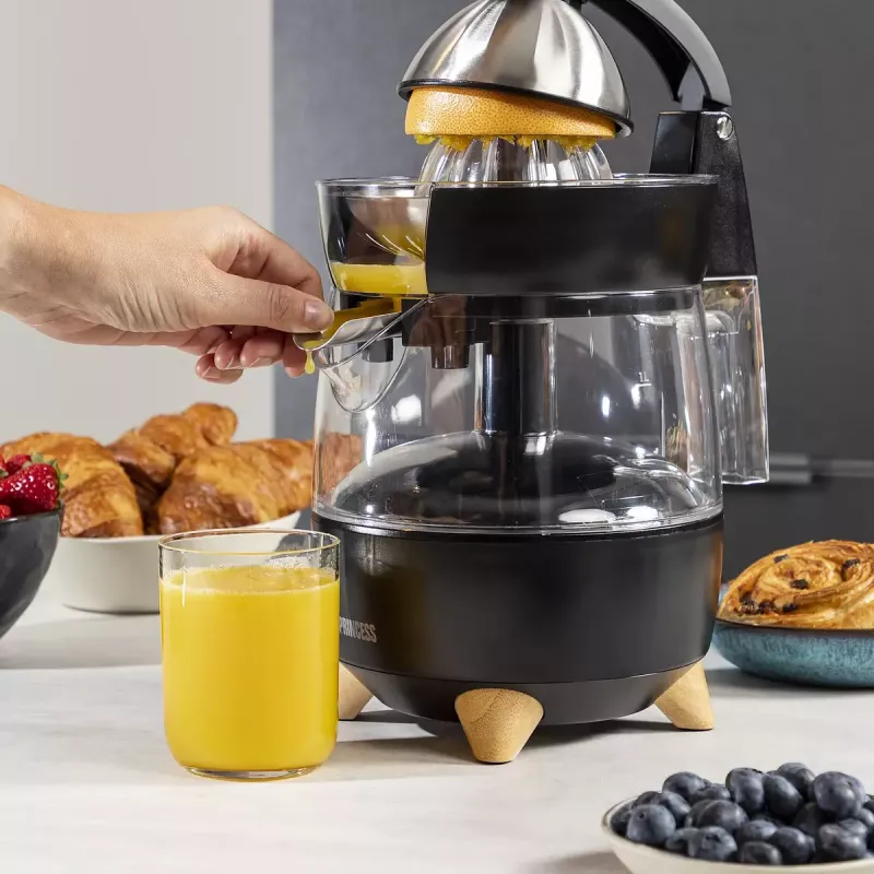 Citrus Juicer Princess 201862 Black Transparent 1L 300W