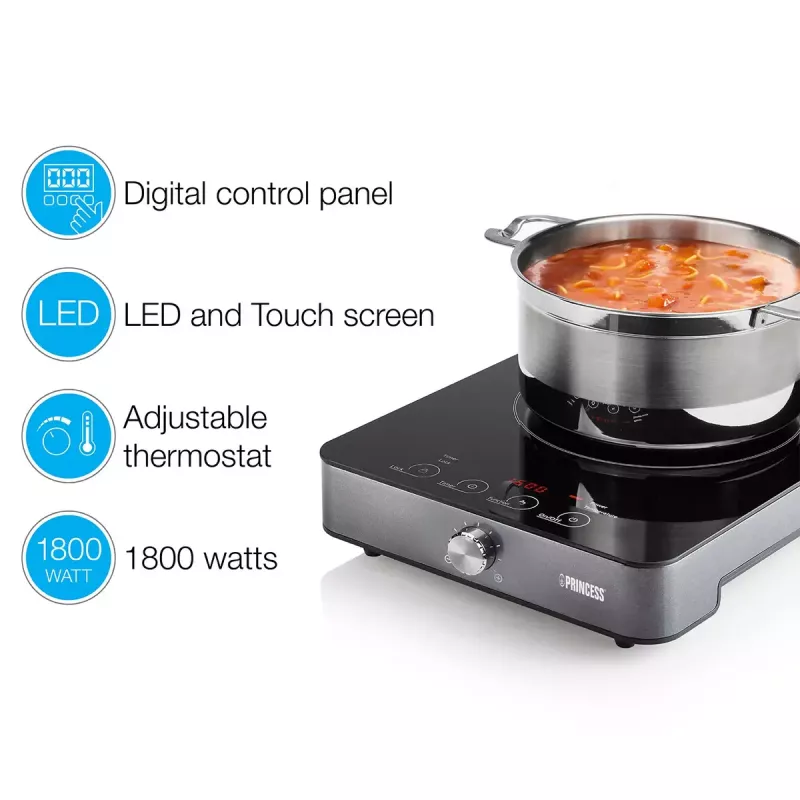 Induction Plate Princess 303010, 1 Zone, Rotary and Touch Control