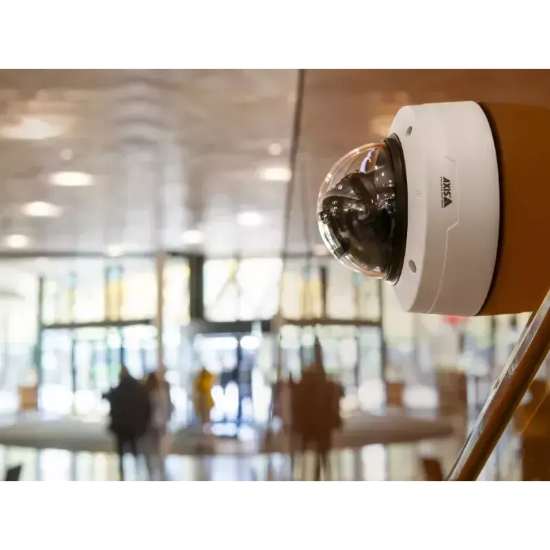 IP dome security camera AXIS P3287-LV — 2592×1944, CMOS 1/2.8 inch, 3–8.5 mm varifocal, 190° rotation, indoor/outdoor, ceiling/wall