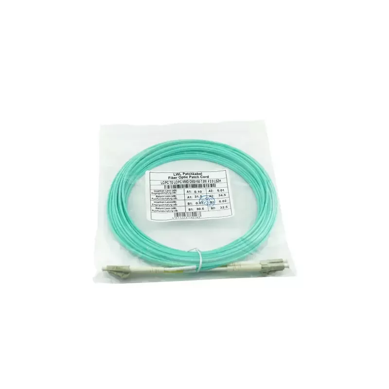 Fibre optic cable BlueOptics 050502K512000030M-BO 2x LC LC/APC OM3 30 m Aqua