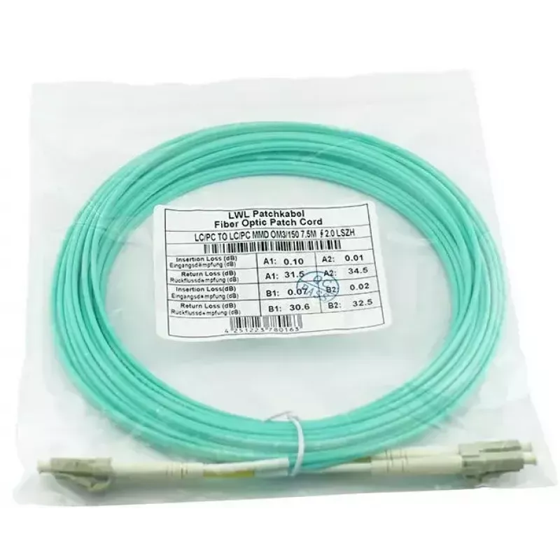 BlueOptics InfiniBand fibre optic cable 15 m 2x LC LC/APC Green