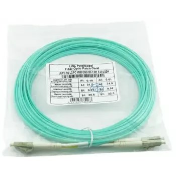 Fibre optic cable BlueOptics 050502T512000030M-BO 2x LC 2x SC LC/APC OM3 30 m Green