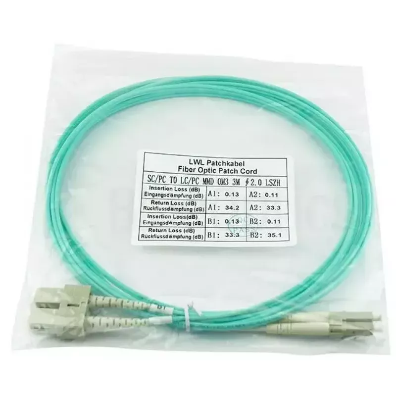 BlueOptics InfiniBand/fibre optic cable 20 m 2x LC 2x SC LC/APC Green