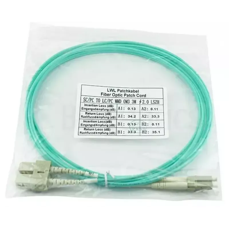 BlueOptics InfiniBand fibre optic cable 50 m 2x LC 2x SC LC/APC