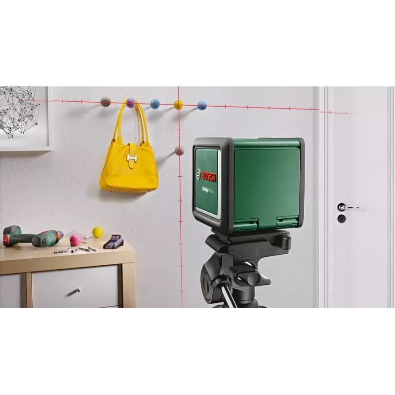 Line/Point level Bosch Quigo Plus Maximum range 12 m Self-levelling range ±4°