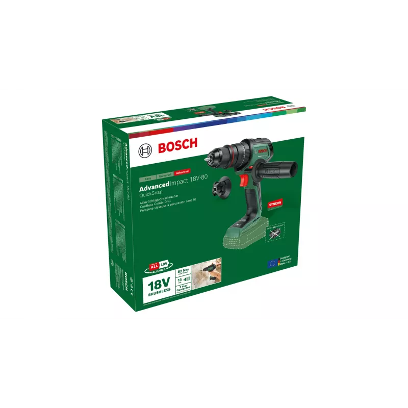 Bosch AdvancedImpact 18V-80 QuickSnap 1950 RPM Keyless 890 g Black, Green
