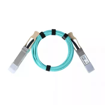 BlueOptics InfiniBand fibre optic cable 15 m QSFP28 Aqua