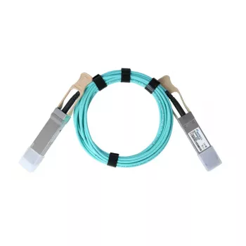 BlueOptics InfiniBand fibre optic cable 30 m QSFP28 Aqua
