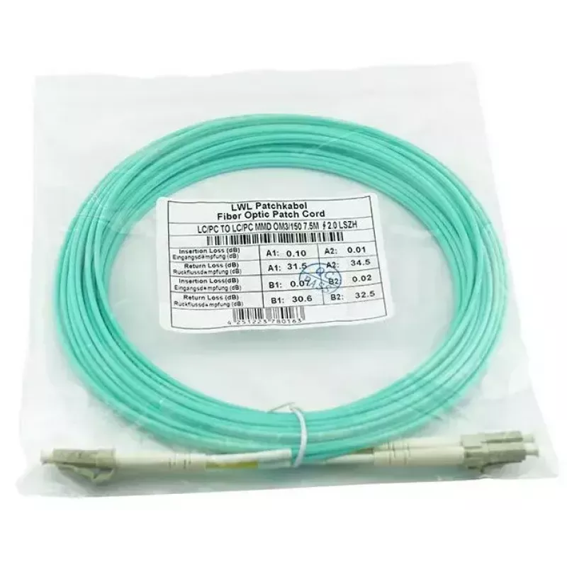 BlueOptics 10G-SR-50M-BO Fibre Optic Cable LC Aqua 50m OM3
