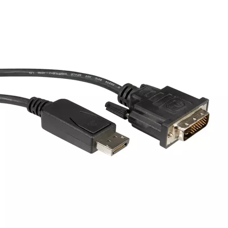 DisplayPort Cable ROLINE DP-DVI (24+1) LSOH M/M 5 m
