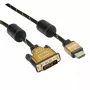 Video Cable Adapter ROLINE 11.04.5895 10 m HDMI DVI Black Gold