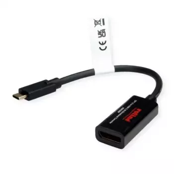 USB graphics adapter ROLINE 11.04.5957-10 3840 x 2160 pixels Black