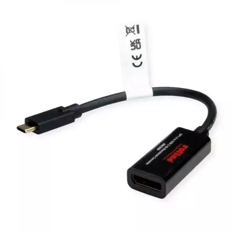 USB graphics adapter ROLINE 11.04.5957-10 3840 x 2160 pixels Black